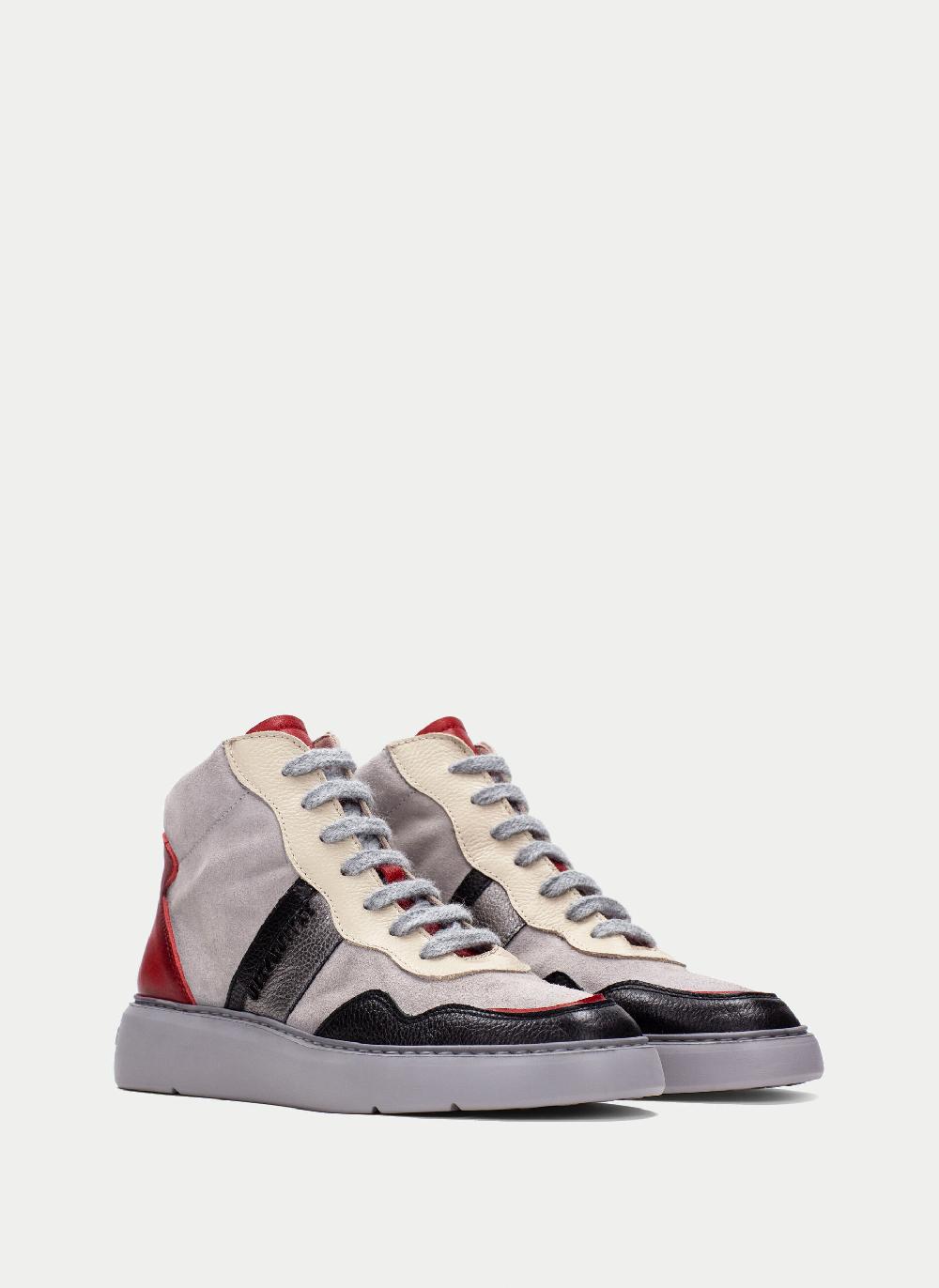 Hispanitas Botin sport oceania negro-gris-rojo Oferta especial de fábrica