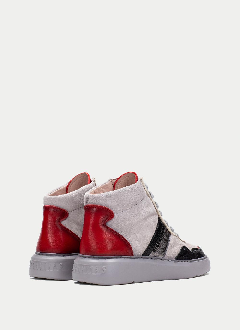 Hispanitas Botin sport oceania negro-gris-rojo Oferta especial de fábrica