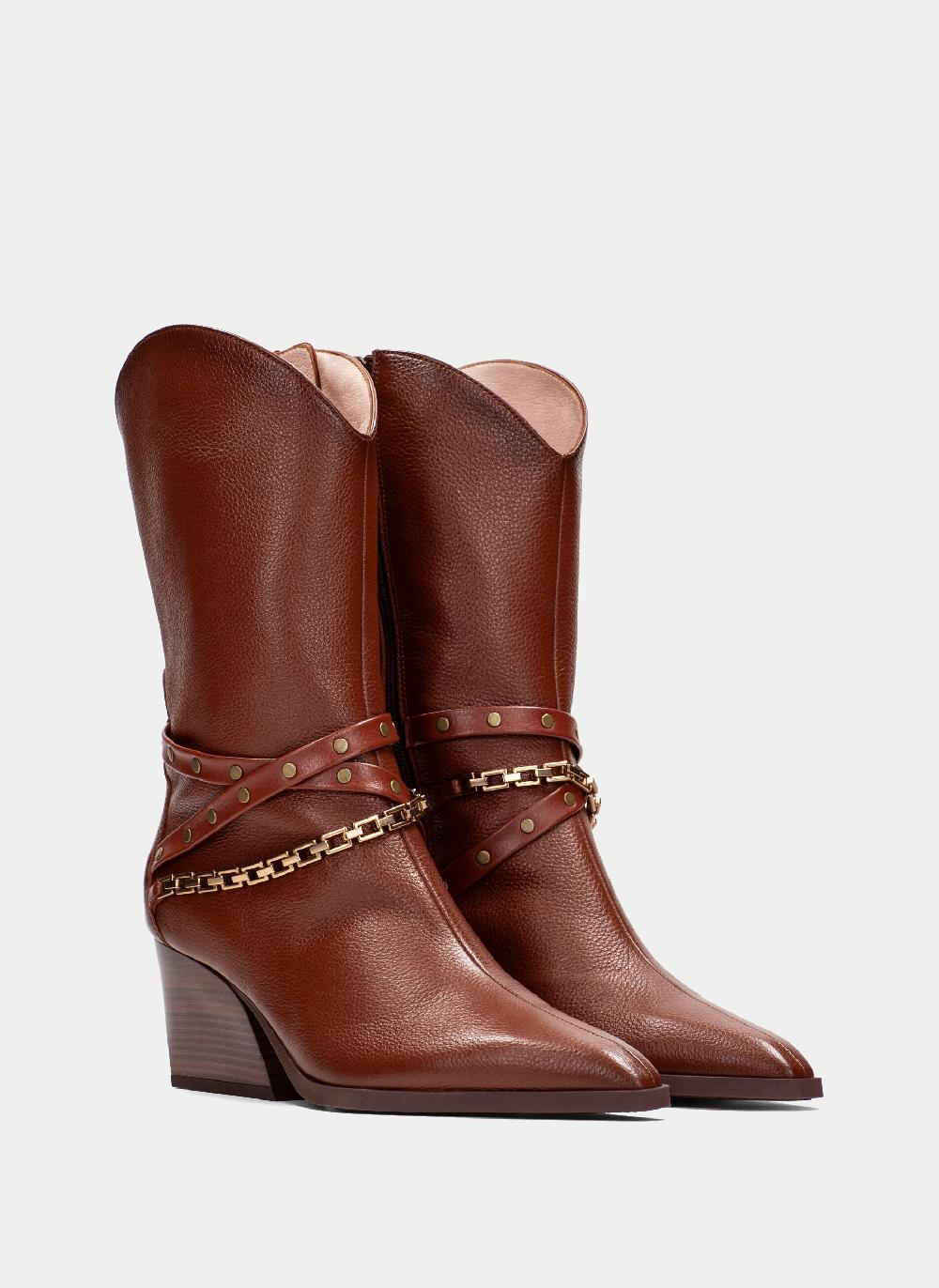 Hispanitas Bota sidney cuero Tienda de fábrica