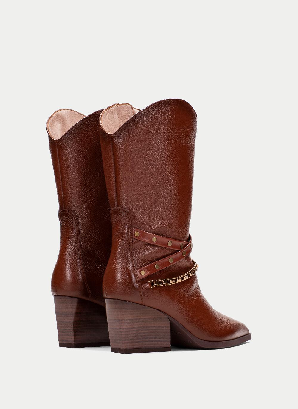 Hispanitas Bota sidney cuero Tienda de fábrica