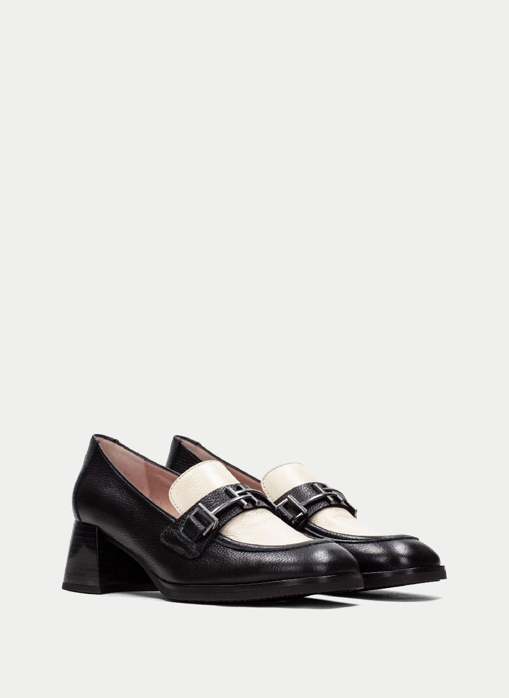 Hispanitas Mocasin milan negro-milk Rebajas online