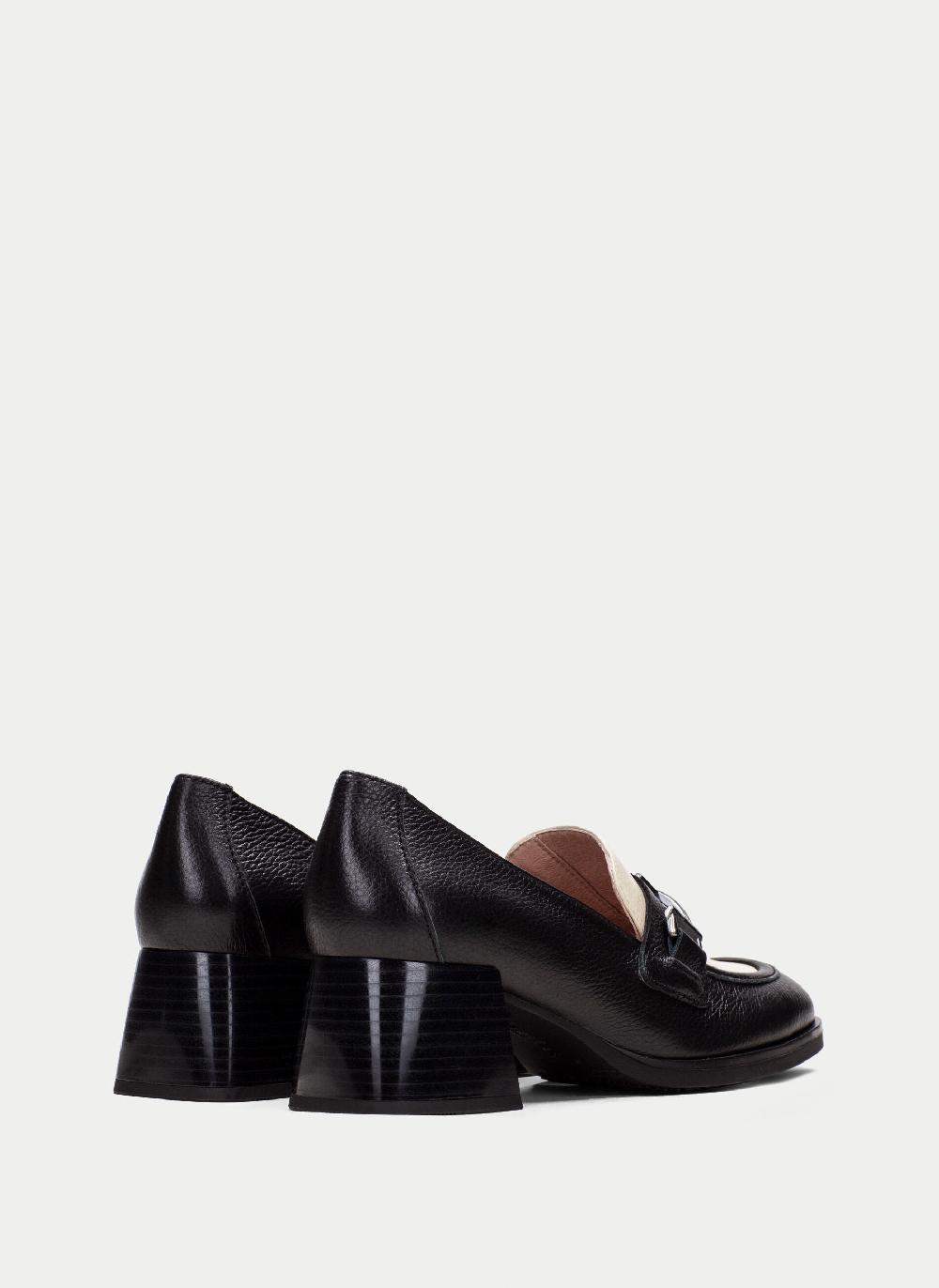 Hispanitas Mocasin milan negro-milk Rebajas online