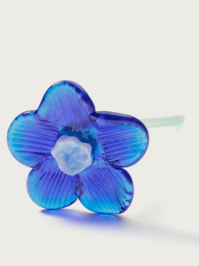 Hoff Deco Mouthblown Crystal Flower Blue by HOFF Oferta especial de fábrica