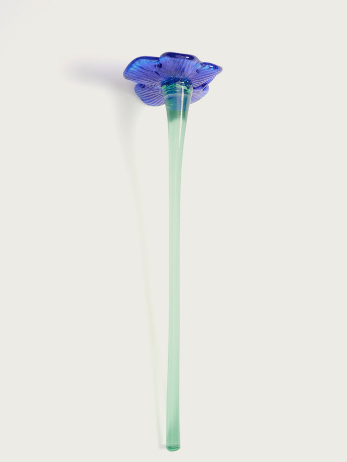 Hoff Deco Mouthblown Crystal Flower Blue by HOFF Oferta especial de fábrica