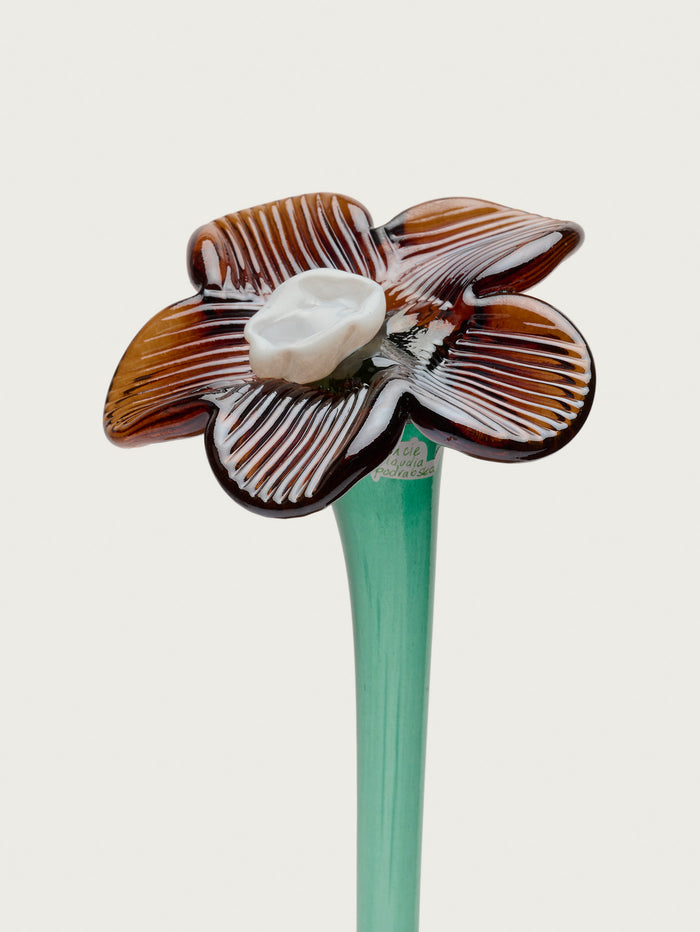 Hoff Deco Mouthblown Crystal Flower Brown by HOFF Rebajas