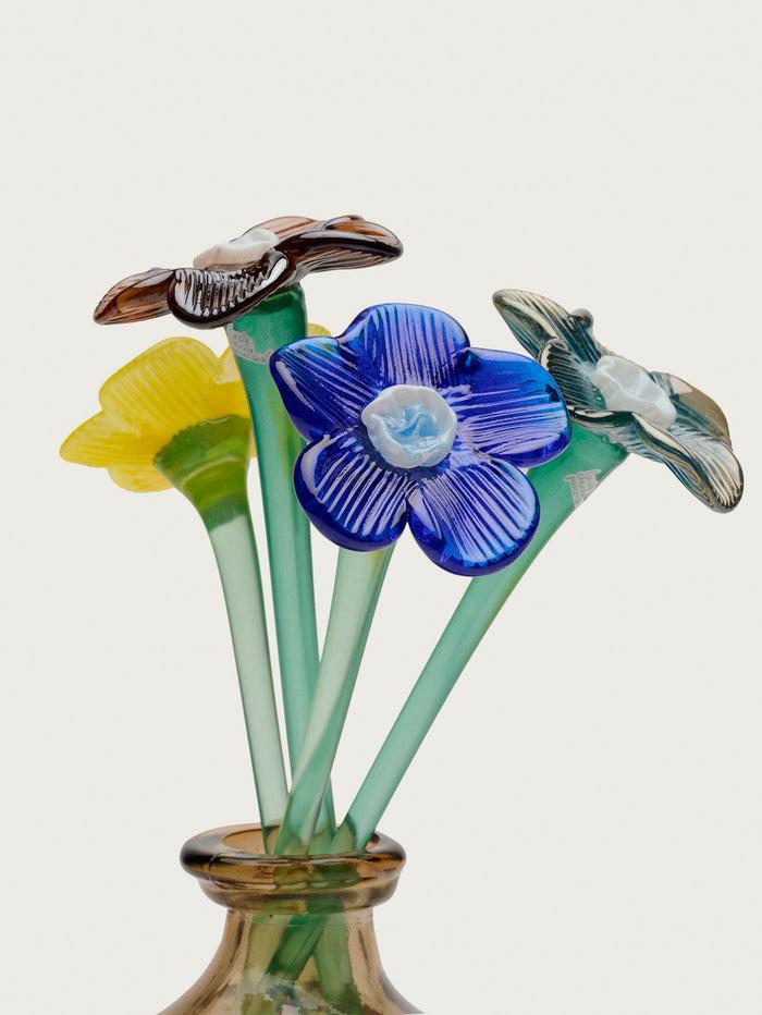 Hoff Deco Mouthblown Crystal Flower Brown by HOFF Rebajas