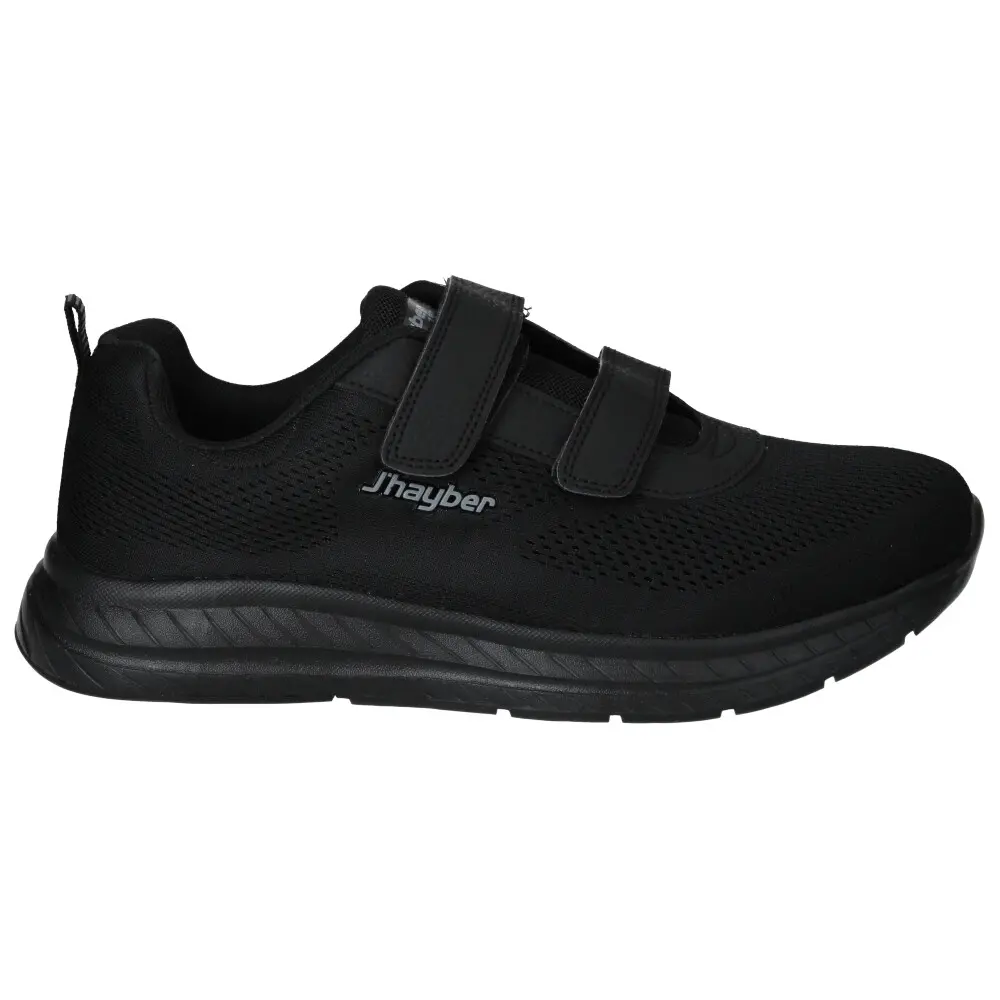 j'hayber Zapatillas cómodas de hombre Chamol negras