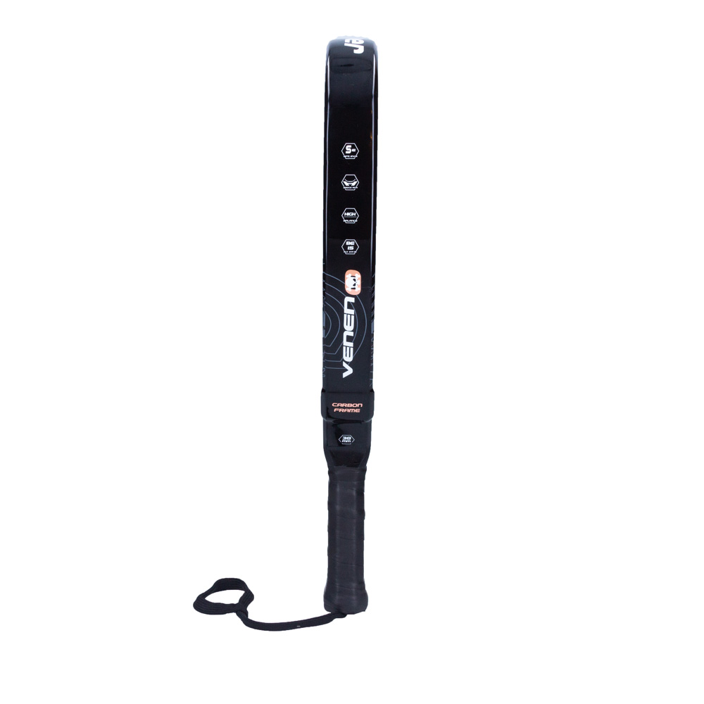 j'hayber Pala de pádel VENENO-12K negra y blanca Rebajas top