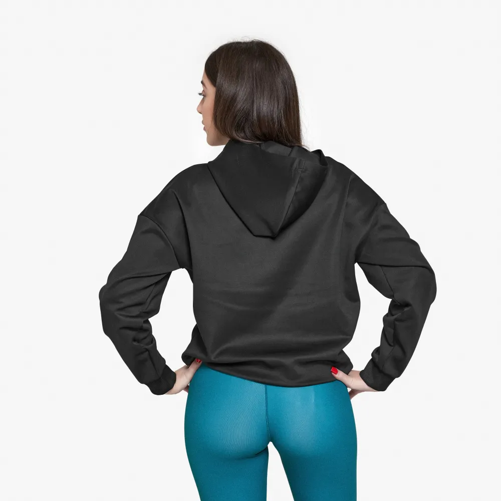 j'hayber Sudadera de mujer ESSENTIAL Negro En oferta