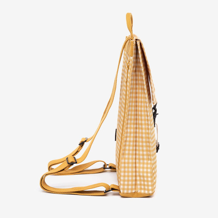 lefrik Mochila Handy Mini Vichy Mustard Outlet online