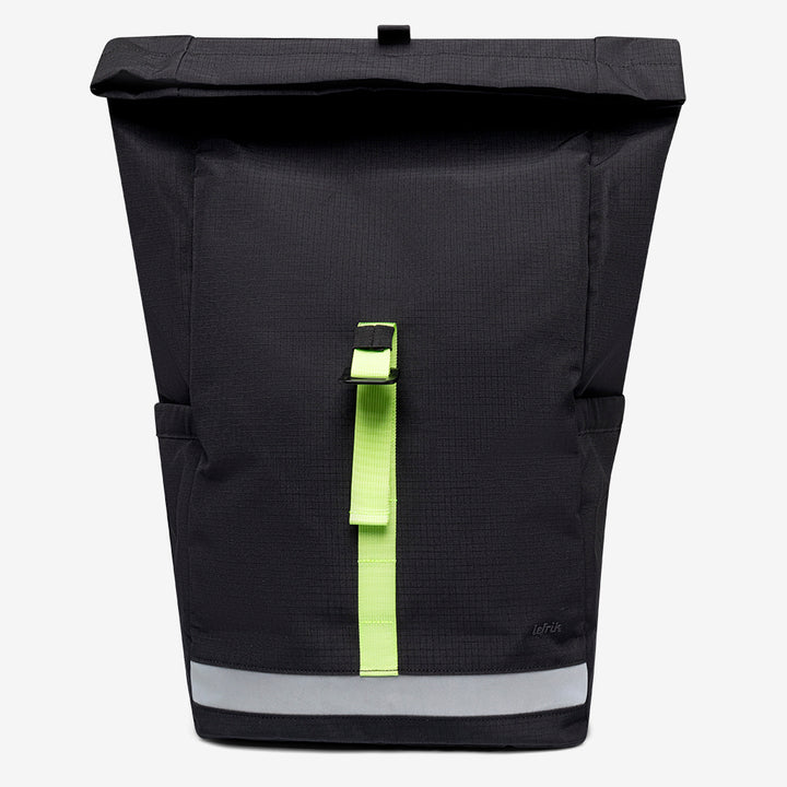lefrik Mochila Lars Roll Black Lime Vandra Ofertas
