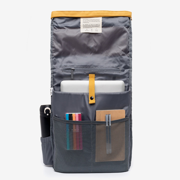lefrik Roll Backpack Mustard Venta caliente