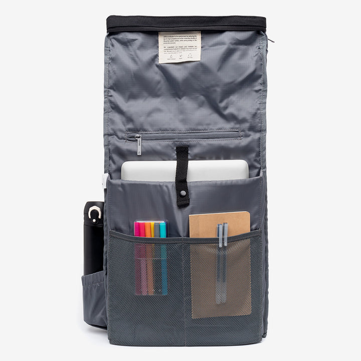 lefrik Roll Backpack Black Ofertas especiales