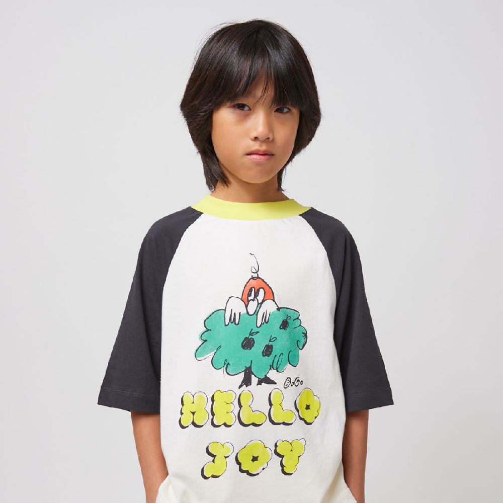 lmdi collection Camiseta mangas raglán Hello Joy Bobo Choses En oferta