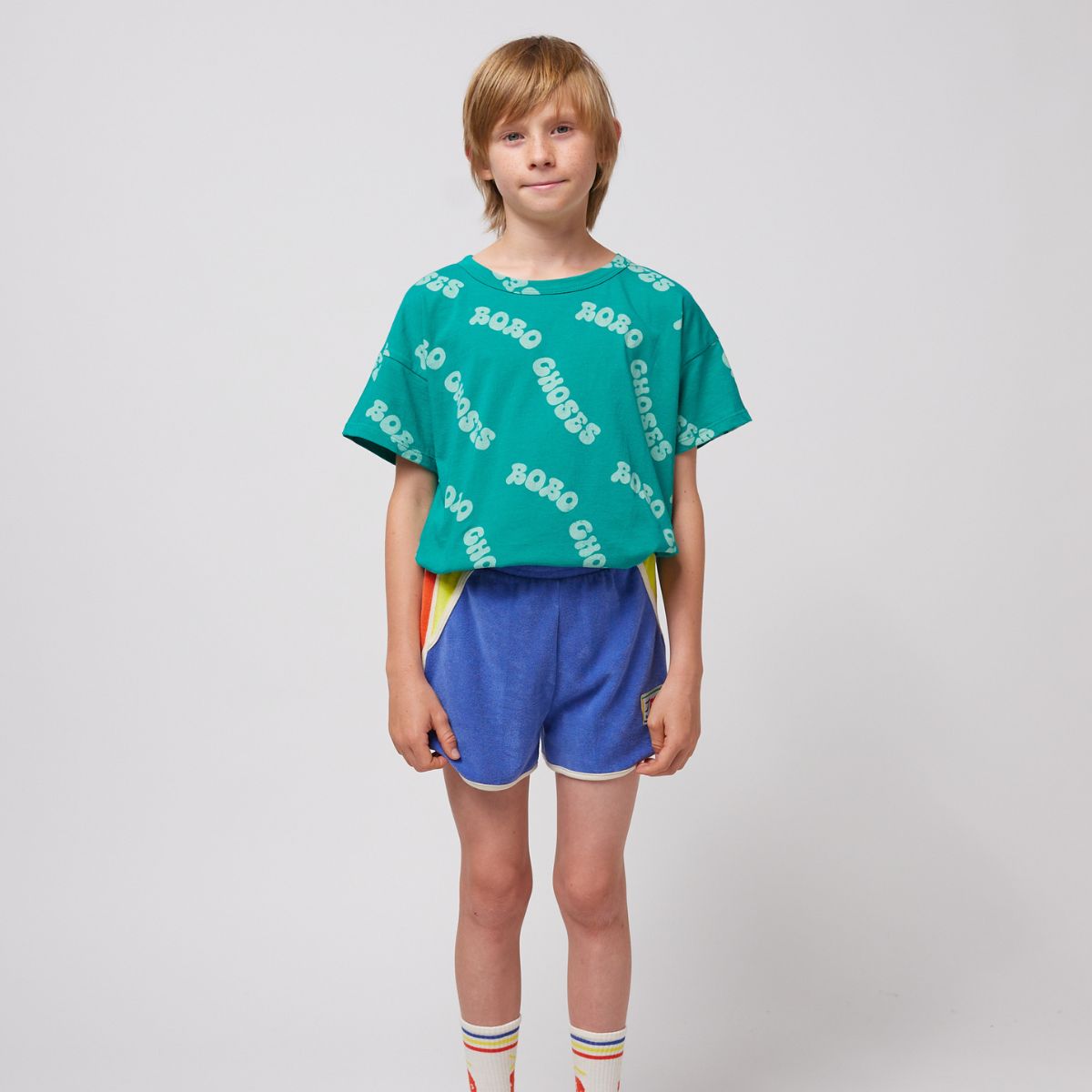 lmdi collection Pantalón corto de rizo Smiling Color Block Bobo Choses Rebajas de fábrica