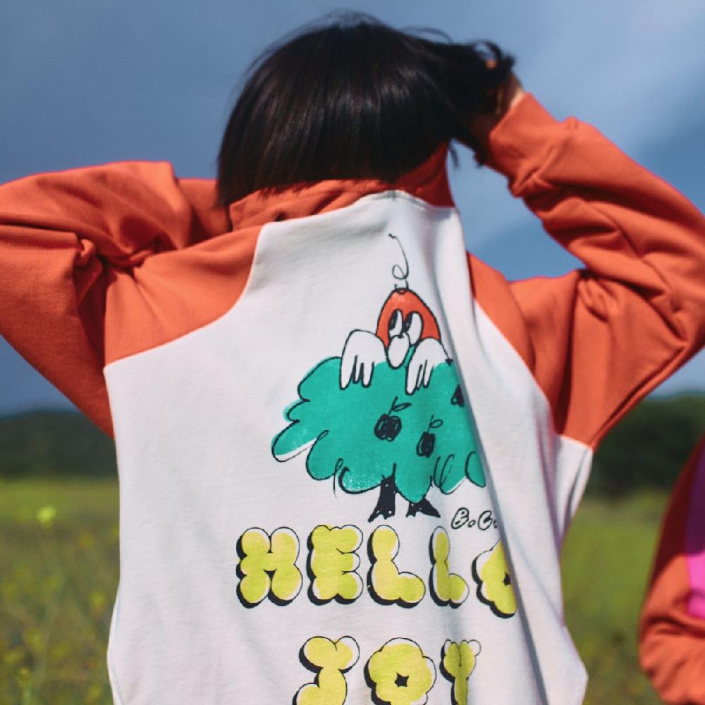 lmdi collection Sudadera con capucha de mangas raglán Hello Joy Bobo Choses Ventas relámpago