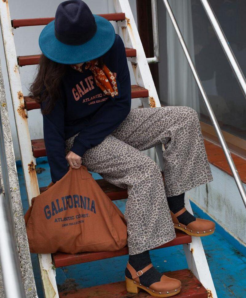lmdi collection Sudadera Edición Limitada “Galifornia” Woman marino/teja Liquidación