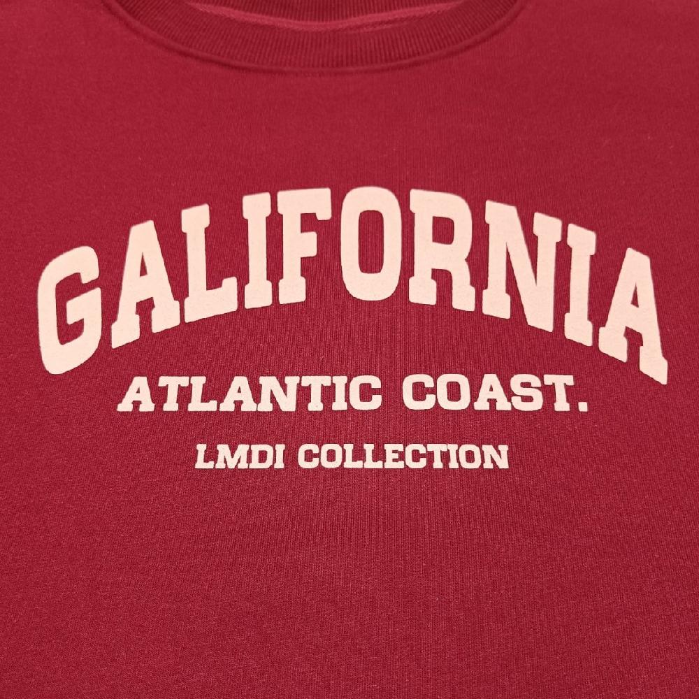 lmdi collection Sudadera Edición Limitada “Galifornia” Woman burdeos/nude Mejor oferta