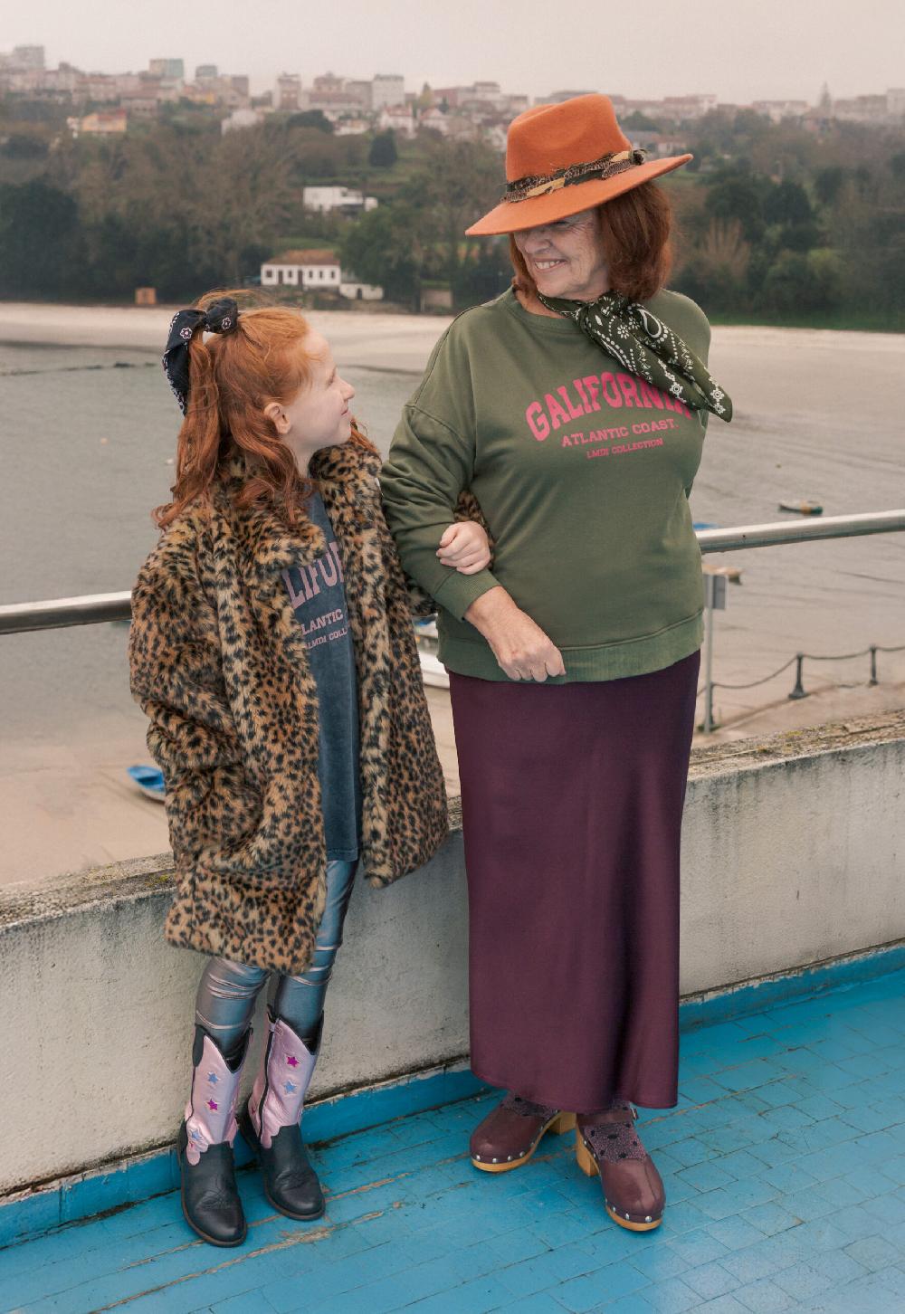 lmdi collection Sudadera Edición Limitada “Galifornia” Woman kaki/buganvilla Rebajas top