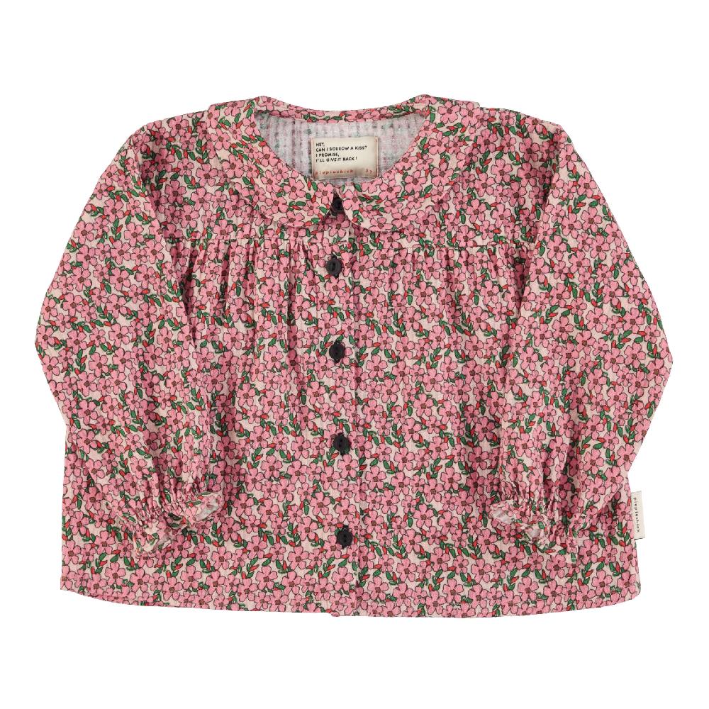 lmdi collection Blusa cuello peter pan flores rosas Piupiuchick