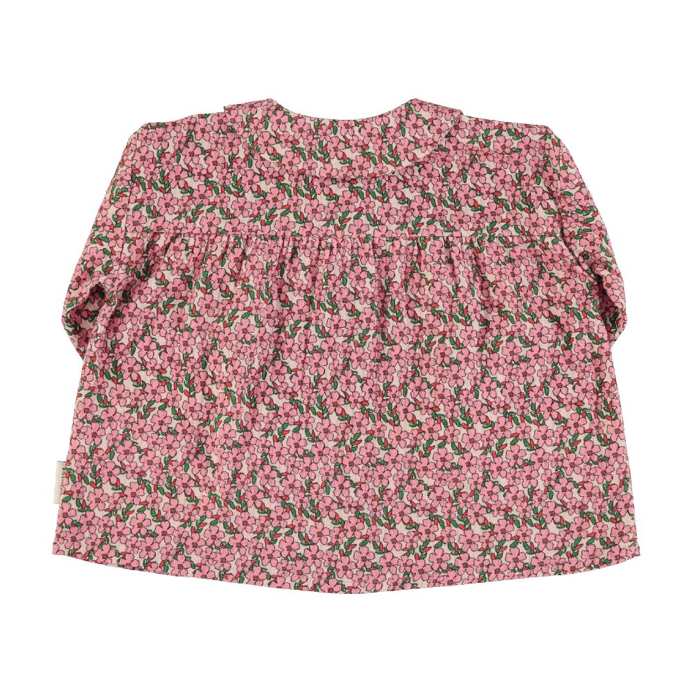lmdi collection Blusa cuello peter pan flores rosas Piupiuchick Envío gratis