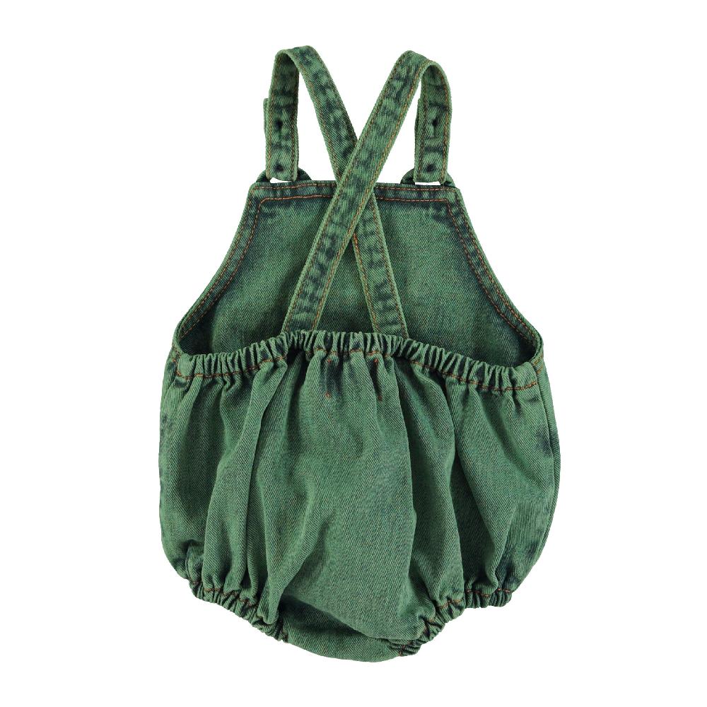 lmdi collection Pelele de bebé denim verde lavado Piupiuchick Últimos 3 días