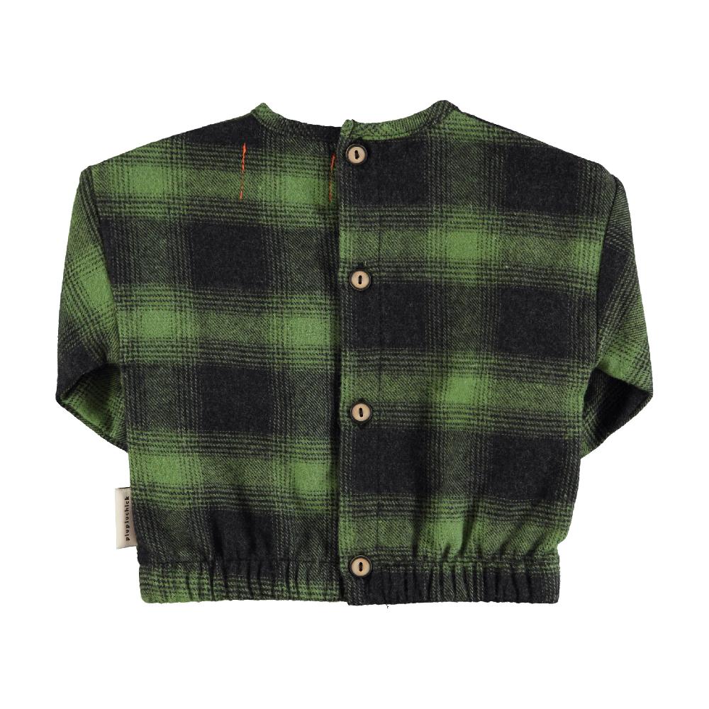 lmdi collection Blusa de bebé franela verde&negro Piupiuchick Último día