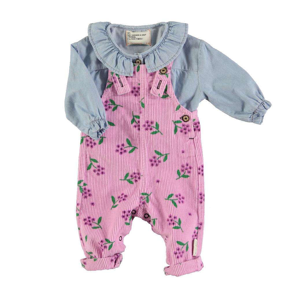 lmdi collection Peto bebé de pana con flores Piupiuchick Solo hoy