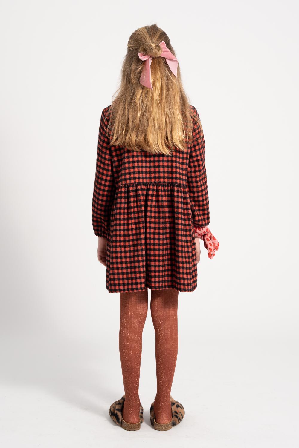 lmdi collection Vestido cuadro vichy rojo&negro Piupiuchick Última moda