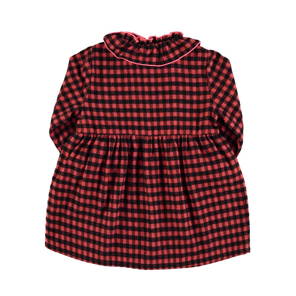 lmdi collection Vestido cuadro vichy rojo&negro Piupiuchick Última moda