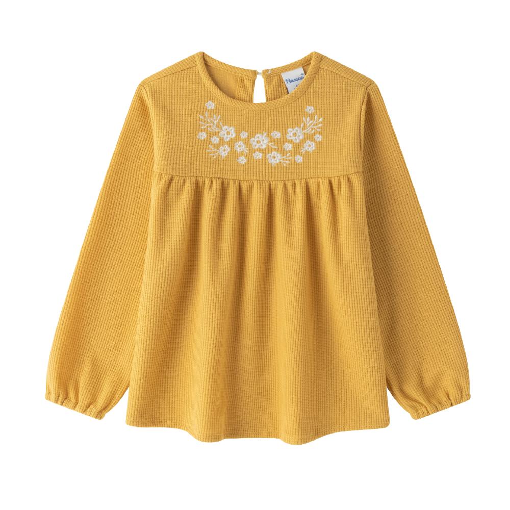 lmdi collection Camiseta NWS mostaza bordada
