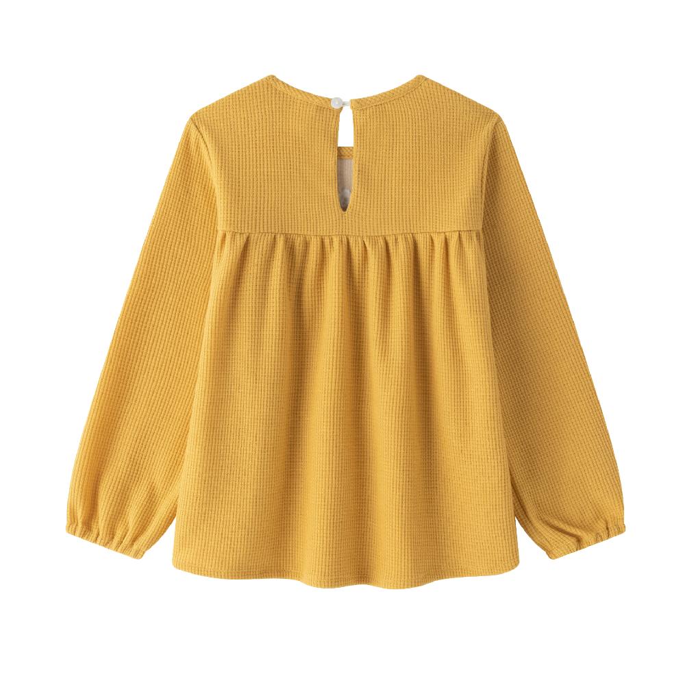 lmdi collection Camiseta NWS mostaza bordada Grandes descuentos