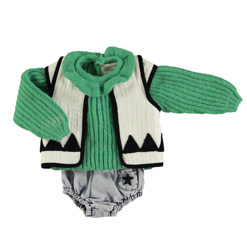 lmdi collection Jersey de bebé verde Piupiuchick Grandes ahorros
