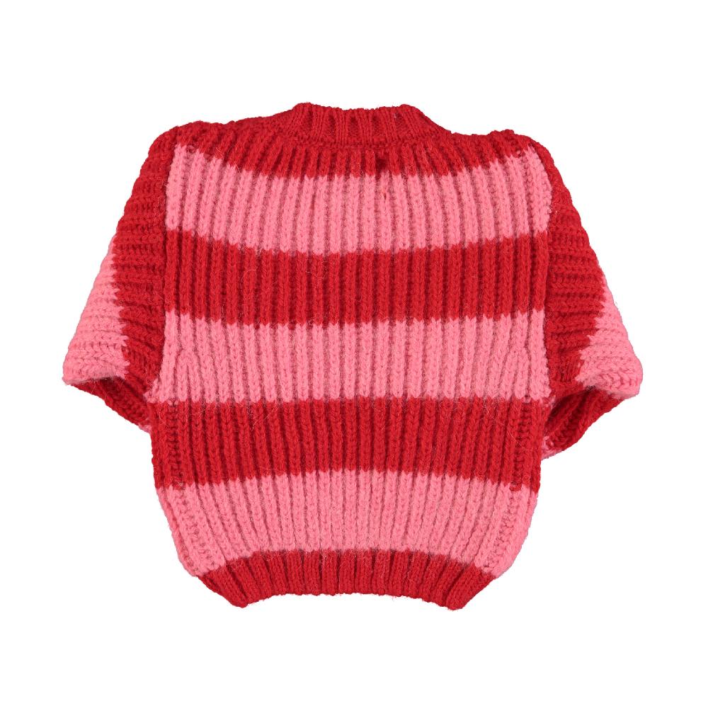 lmdi collection Jersey de bebé rayas rojo&rosa Piupiuchick Rebajas de fin de temporada