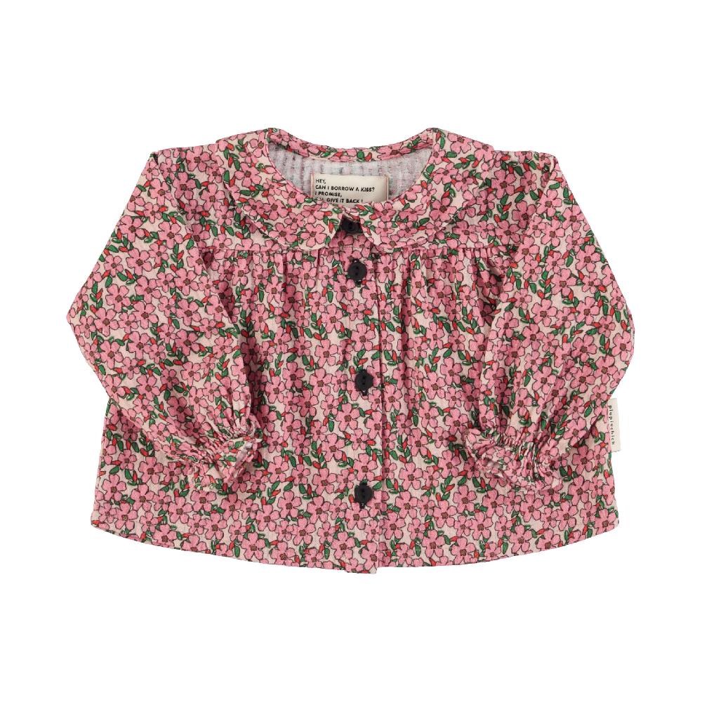 lmdi collection Blusa de bebé cuello peter pan flores rosas Piupiuchick Precio ultrabajo