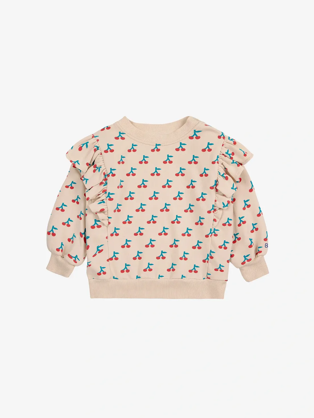 lmdi collection Sudadera estampado y detalle de volantes Cherry Bobo Choses