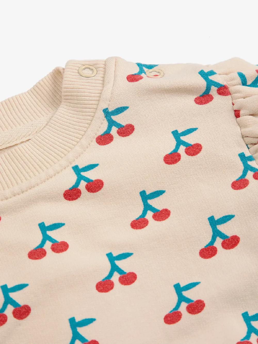 lmdi collection Sudadera estampado y detalle de volantes Cherry Bobo Choses Devoluciones gratuitas