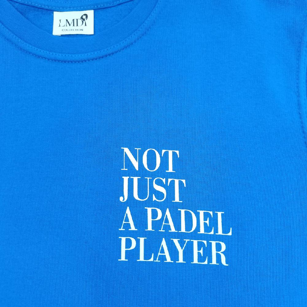 lmdi collection Sudadera Edición Limitada ‘Not just a pádel player’ azulón/ blanco LMDI Collection Rebajas baratas