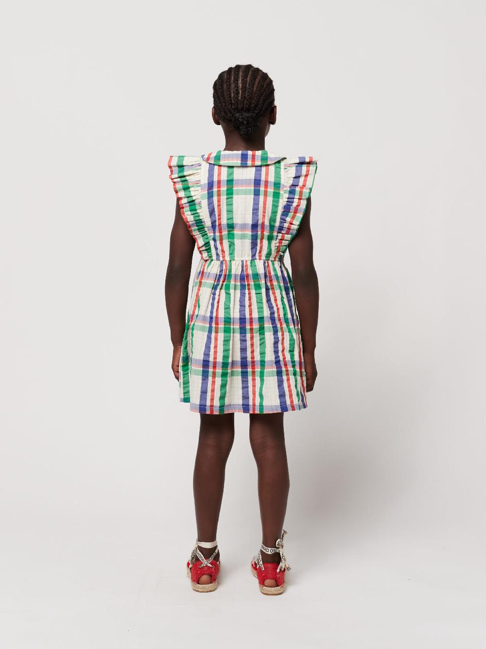 lmdi collection Madras Checks ruffle woven dress Envío gratis