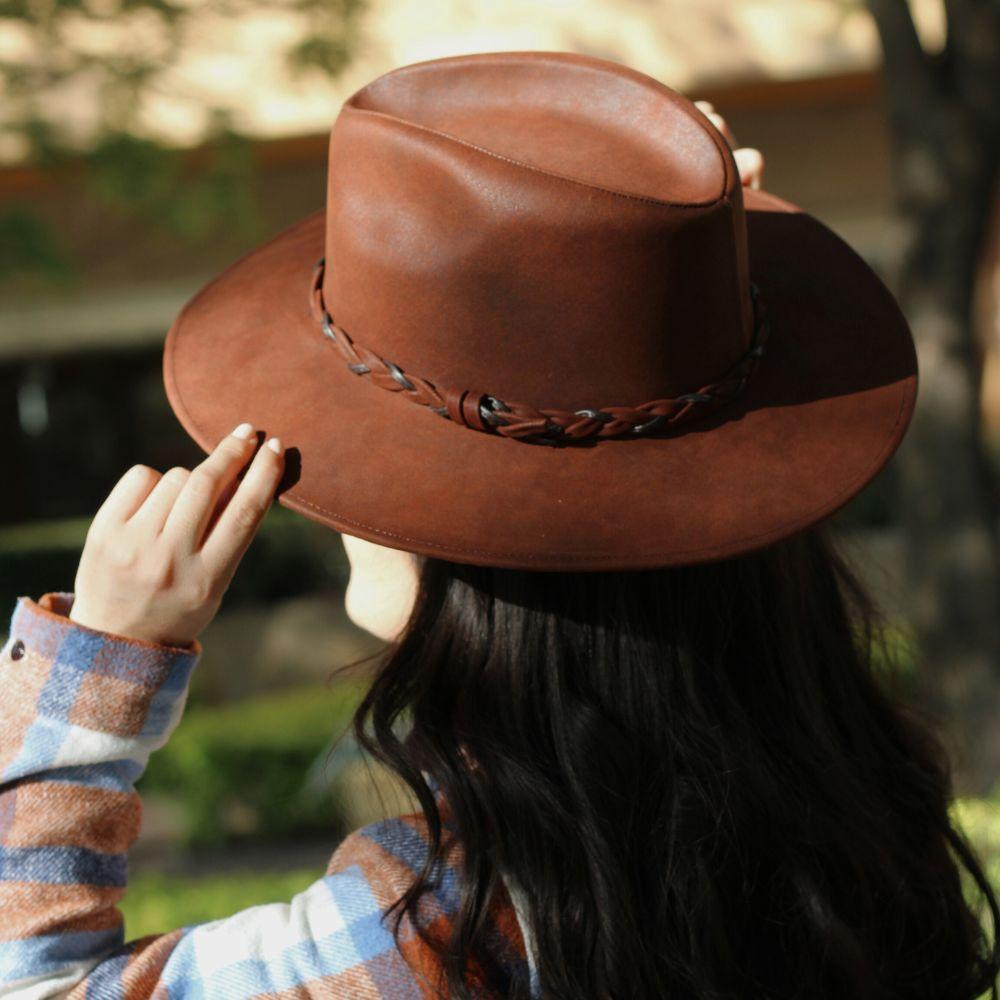 lobo solo Sombrero 100% Piel UNISEX Descuento por venta flash