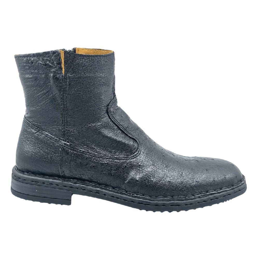 lobo solo BOTIN CABALLERO 7911AS PANZA DE AVESTRUZ NEGRO Rebajas
