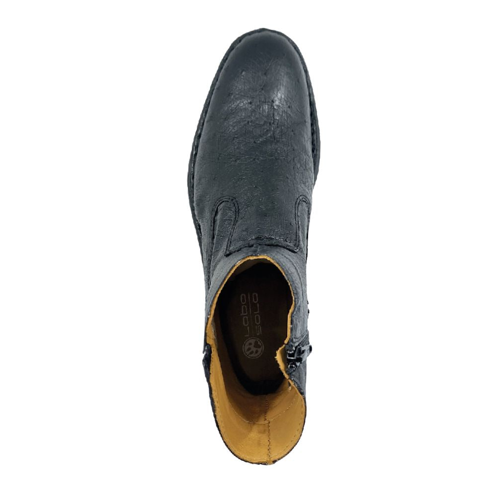 lobo solo BOTIN CABALLERO 7911AS PANZA DE AVESTRUZ NEGRO Rebajas
