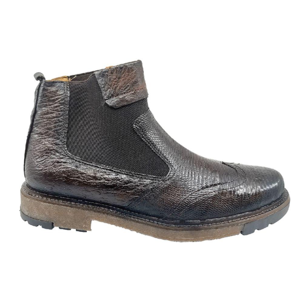 lobo solo BOTIN CABALLERO 8948XL LIZARD CAFE Liquidación