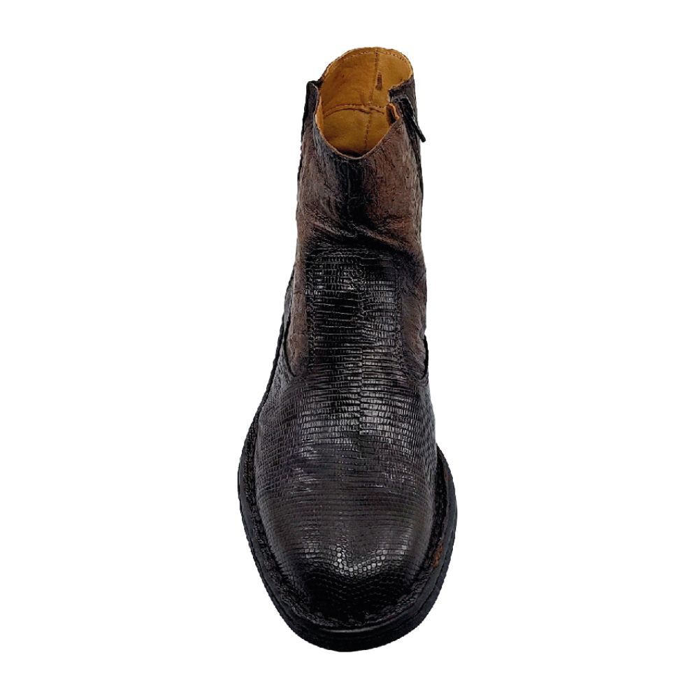 lobo solo BOTIN CABALLERO 7911XL LIZARD CAFÉ Tienda de fábrica