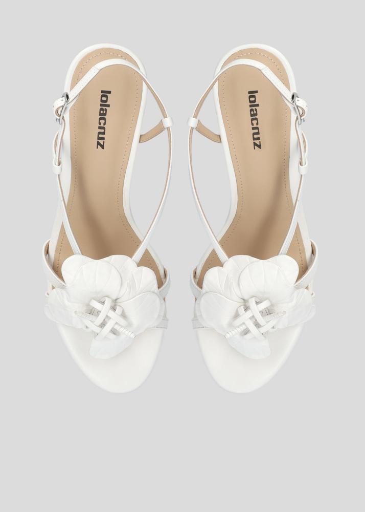 lola cruz TULIPA HEEL SANDALS 65 Limitado a 3 días