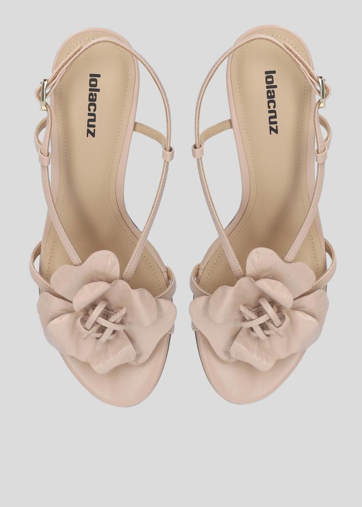 lola cruz TULIPA HEEL SANDALS 65 Precios de Black Friday