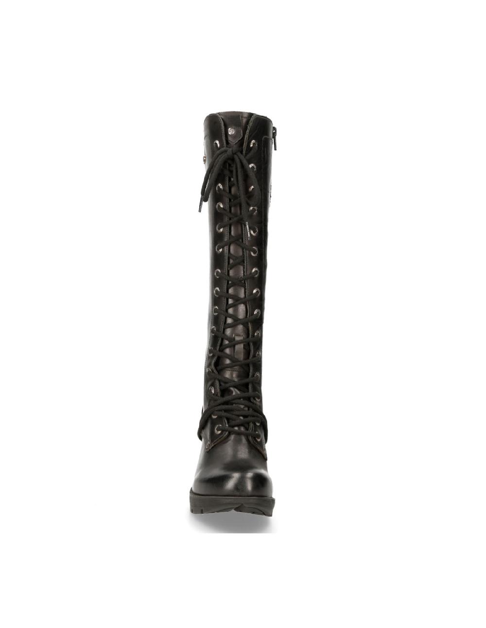 new rock HIGH BOOT BLACK TRAIL M-TR005-S1 Ofertas de temporada