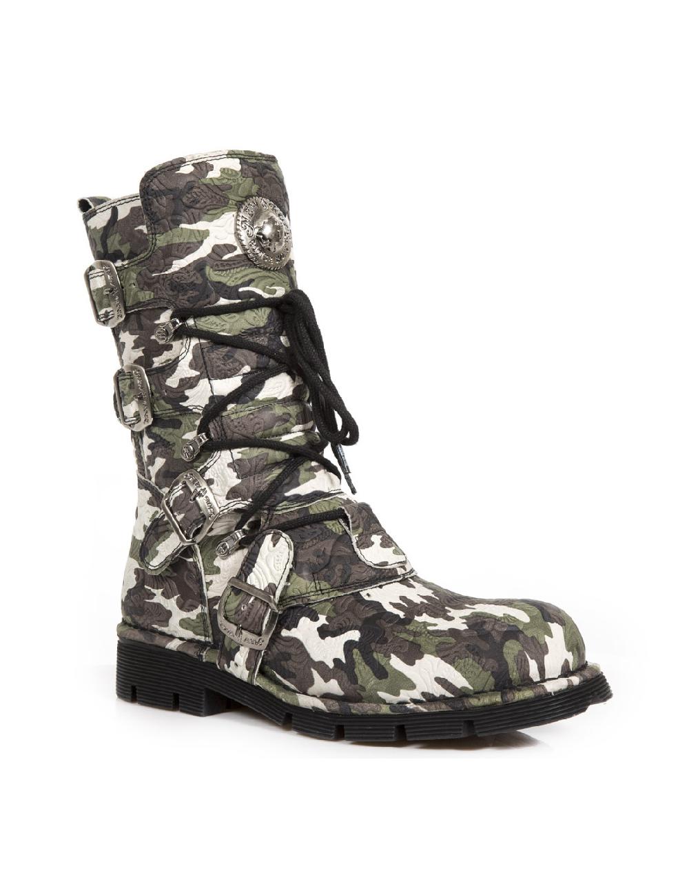 new rock BOOT BLACK PLANING WITH LACES M-1473-S36 Rebajas de fábrica