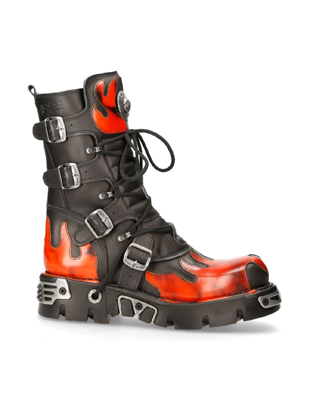 new rock BOOT BLACK REACTOR M-591-S16 Ventas relámpago