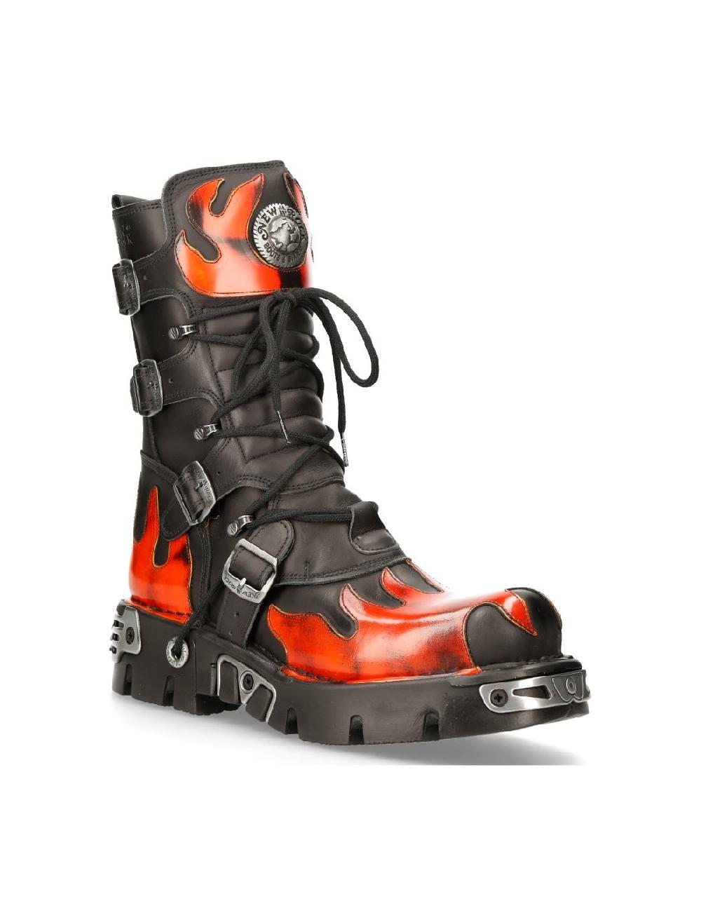 new rock BOOT BLACK REACTOR M-591-S16 Ventas relámpago